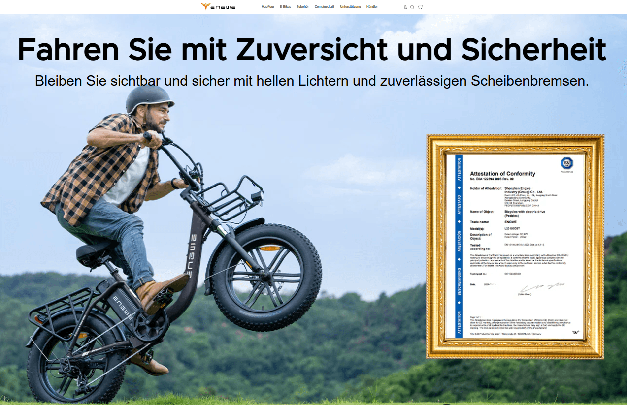 Discover the Freedom of E-Biking with Engwe – Save €100 Today!